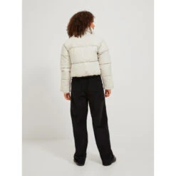 Devant -Le Dressing Parfait blouson crop breezy beige femme jjxx 1