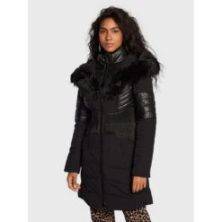 Doudoune Longue Cintré New Oxana Noir Femme - Guess