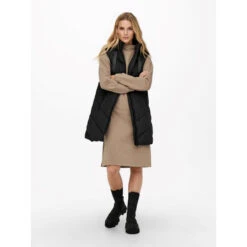 Doudoune Longue Sans Manche Noir Femme - Jacqueline De Yong -Le Dressing Parfait doudoune longue sans manche noir femme jacqueline de yong 2