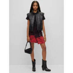 Doudoune Sans Manche Courte Felere 1 Noir Femme - Hugo -Le Dressing Parfait doudoune sans manche courte felere 1 noir femme hugo 2