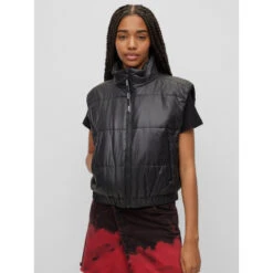 Doudoune Sans Manche Courte Felere 1 Noir Femme - Hugo