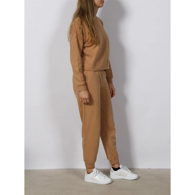 Ensemble De Survêtement Sweat Crop Jogging Marron Femme - Puma 5 Ensemble De Survêtement Sweat Crop Jogging Marron Femme - Puma – Image 3