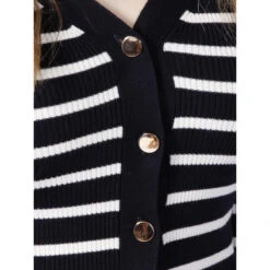 Gilet Cardigan Marinière Milia Bleu Marine Femme - Morgan -Le Dressing Parfait gilet cardigan mariniere milia bleu marine femme morgan 3