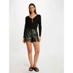 Gilet Cardigan Nora Noir Femme - Morgan
