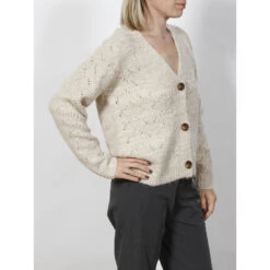 Gilet Cardigan Vichy Beige Femme - Vero Moda -Le Dressing Parfait gilet cardigan vichy beige femme vero moda 2