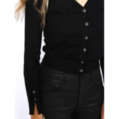 Gilet Cardigan Zena Cardi Swtr Noir Femme - Guess -Le Dressing Parfait gilet cardigan zena cardi swtr noir femme guess 3