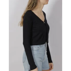 Gilet Court Zina Bleu Marine Femme - Morgan -Le Dressing Parfait gilet court zina bleu marine femme morgan 2