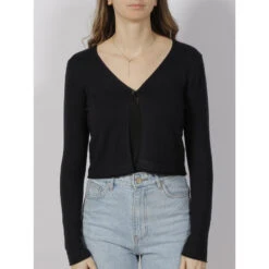 Gilet Court Zina Bleu Marine Femme - Morgan