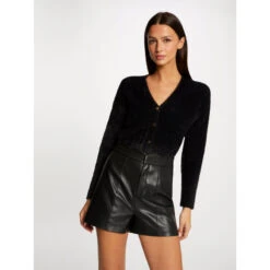 Gilet Manches Longues Calla Doré/noir Femme - Morgan 9 Gilet Manches Longues Calla Doré/noir Femme - Morgan -Le Dressing Parfait gilet manches longues calla dorenoir femme morgan 3