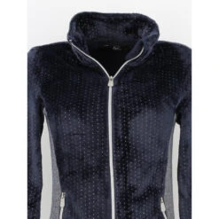 Gilet Polaire Terra Bleu Marine Femme - Angele Sportswear -Le Dressing Parfait gilet polaire terra bleu marine femme angele sportswear 2