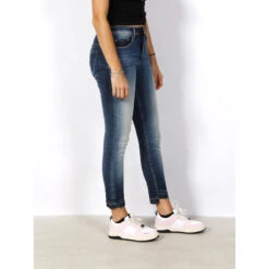 Jean Cropped Skinny Secret Glamour Bleu Femme - Salsa -Le Dressing Parfait jean cropped skinny secret glamour bleu femme salsa 2