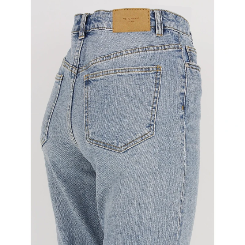 Jean Droit Drew Bleu Femme - Vero Moda 6 Jean Droit Drew Bleu Femme - Vero Moda – Image 4