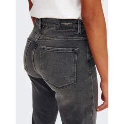 Jean Droit Taille Haute Emily Gris Femme - Only 9 Jean Droit Taille Haute Emily Gris Femme - Only -Le Dressing Parfait jean droit taille haute emily gris femme only 3