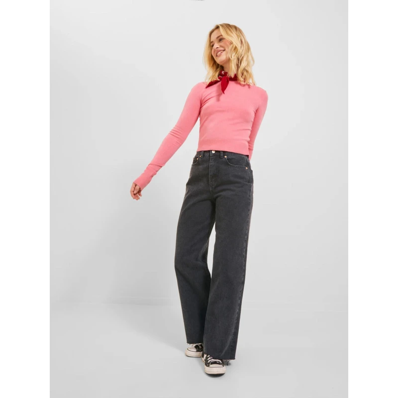 Jean Large Taille Haute Tokyo Noir Femme - Jjxx 5 Jean Large Taille Haute Tokyo Noir Femme - Jjxx – Image 3