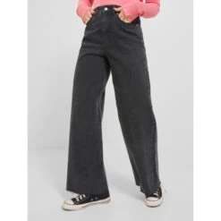 Jean Large Taille Haute Tokyo Noir Femme - Jjxx