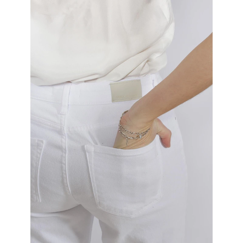 Jean Mom Emily Stretch Blanc Femme - Only 6 Jean Mom Emily Stretch Blanc Femme - Only – Image 4