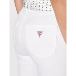 Jean Skinny 7/8 Capri Foulard Blanc Femme - Guess -Le Dressing Parfait jean skinny 78 capri foulard blanc femme guess 3
