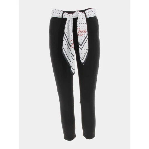 Jean Skinny 7/8 Capri Noir Femme - Guess -Le Dressing Parfait jean skinny 78 capri noir femme guess