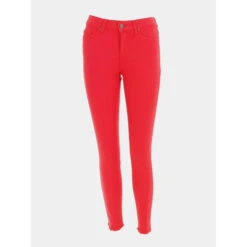 Jean Skinny Blush Cropped Rouge Femme - Only