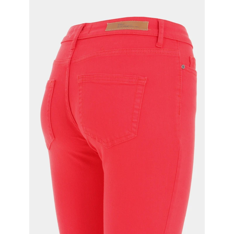 Jean Skinny Blush Cropped Rouge Femme - Only 6 Jean Skinny Blush Cropped Rouge Femme - Only – Image 4