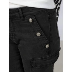 Jean Skinny Cargo Pema Noir Femme - Morgan -Le Dressing Parfait jean skinny cargo pema noir femme morgan 3