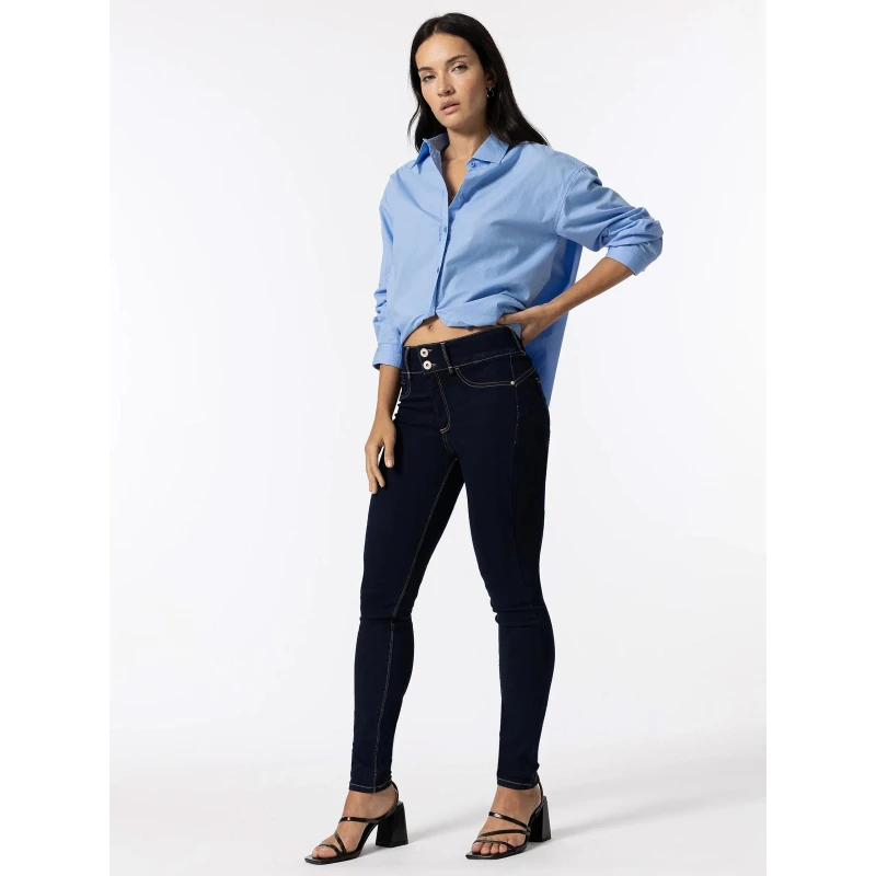 Devant -Le Dressing Parfait jean skinny one size double comfort 49 marine femme tiffosi