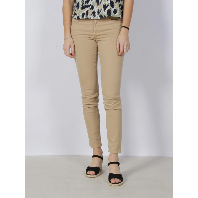 Jean Skinny Secret Push In Beige Femme - Salsa 3 Jean Skinny Secret Push In Beige Femme - Salsa