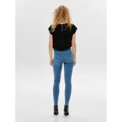 Jean Skinny Taille Mi-haute Power Bleu Femme - Only 7 Jean Skinny Taille Mi-haute Power Bleu Femme - Only -Le Dressing Parfait jean skinny taille mi haute power bleu femme only 1