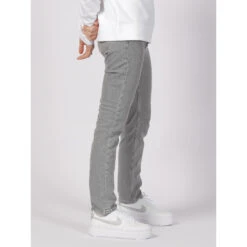 Jean Slim Mid-rise Denim Gris Femme - Calvin Klein -Le Dressing Parfait jean slim mid rise denim gris femme calvin klein 2