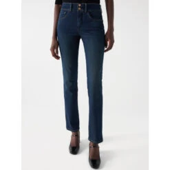 Jean Slim Secret Bleu Marine Femme - Salsa Jeans