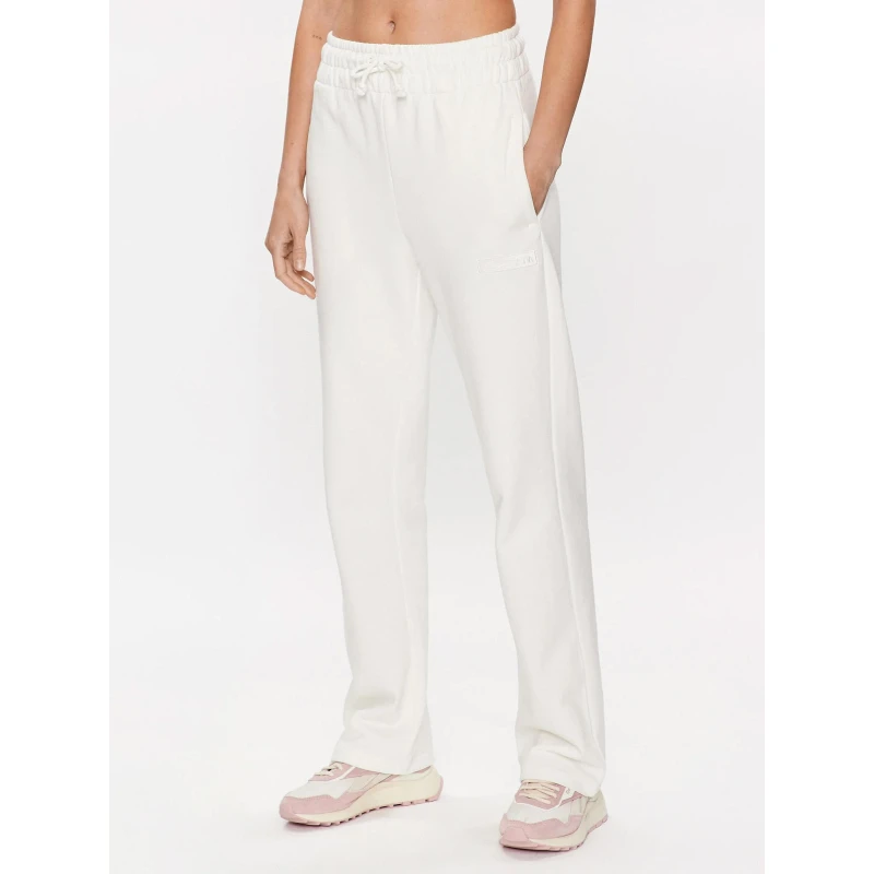 Jogging Large Ponre Blanc Femme - Ellesse 3 Jogging Large Ponre Blanc Femme - Ellesse