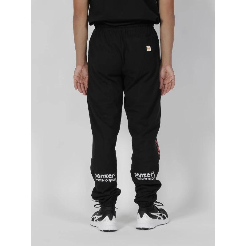 Jogging Uni H Tricolore Noir - Panzeri 4 Jogging Uni H Tricolore Noir - Panzeri – Image 2