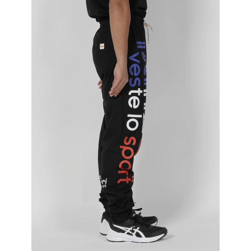 Jogging Uni H Tricolore Noir - Panzeri 5 Jogging Uni H Tricolore Noir - Panzeri – Image 3