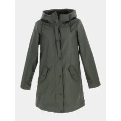 Manteau Ciré Sally Kaki Femme - Only