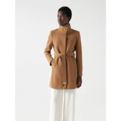 Manteau En Laine Basic Marron Femme - Salsa Jean