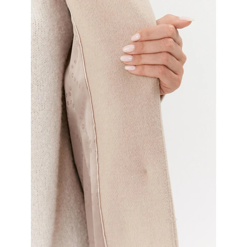 Manteau En Laine Melangée Laurence Beige Femme - Guess 6 Manteau En Laine Melangée Laurence Beige Femme - Guess – Image 4