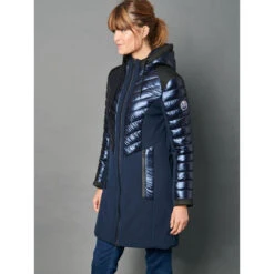 Manteau Karen Bleu Marine Femme - Delahaye