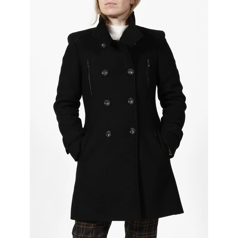 Manteau Lisboa Noir Femme - Salsa 3 Manteau Lisboa Noir Femme - Salsa