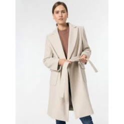Manteau Long Compi 2 Beige Femme - Tiffosi -Le Dressing Parfait manteau long compi 2 beige femme tiffosi 2