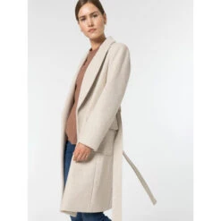 Manteau Long Compi 2 Beige Femme - Tiffosi -Le Dressing Parfait manteau long compi 2 beige femme tiffosi 3