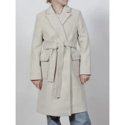 Manteau Long Compi Beige Femme - Tiffosi