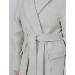 Manteau Long Compi Beige Femme - Tiffosi -Le Dressing Parfait manteau long compi beige femme tiffosi 3