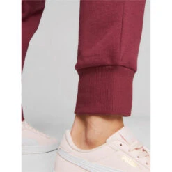 Pantalon De Survêtement Essential Bordeaux Femme - Puma -Le Dressing Parfait pantalon de survetement essential bordeaux femme puma 3