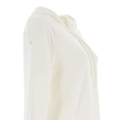 Pull à Capuche Maille Jacquard Dinhar Blanc Femme - Sun Valley -Le Dressing Parfait pull a capuche maille jacquard dinhar blanc femme sun valley 2