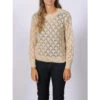 Pull Ajouré Letty Structure Beige Femme - Jacqueline De Yong