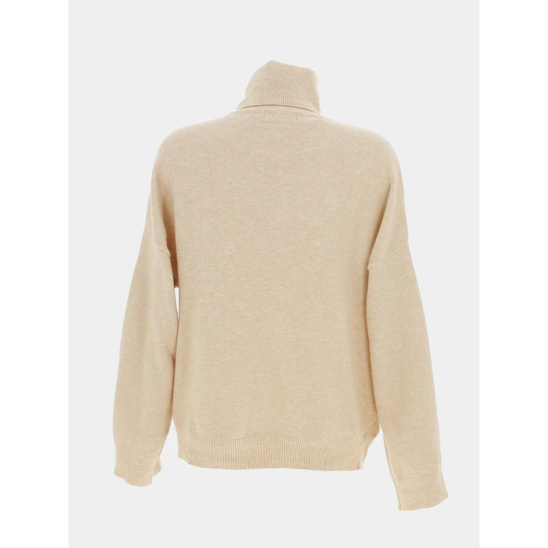 Pull Ample Col Roulé Leora Beige Femme - La Petite Etoile 4 Pull Ample Col Roulé Leora Beige Femme - La Petite Etoile – Image 2