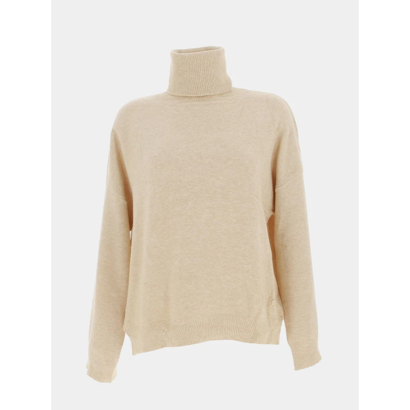 Pull Ample Col Roulé Leora Beige Femme - La Petite Etoile 3 Pull Ample Col Roulé Leora Beige Femme - La Petite Etoile