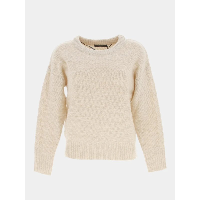 Pull Angelle Beige Femme - Deeluxe 3 Pull Angelle Beige Femme - Deeluxe