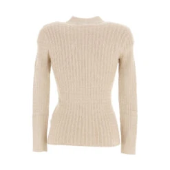 Pull Bettie Mock Beige Femme - Guess -Le Dressing Parfait pull bettie mock beige femme guess 1