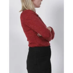 Pull Boutonné Austria Bordeaux Femme - Salsa -Le Dressing Parfait pull boutonne austria bordeaux femme salsa 2